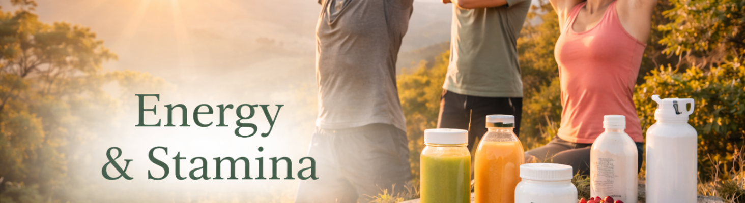 Group enjoying a walk, embodying vibrancy and vitality with natural energy supplements for active lifestyles