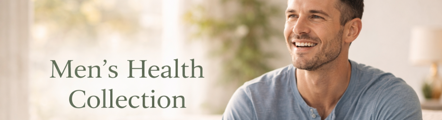 Men's Health Collection featuring herbal wellness products for men to enhance strength and vitality