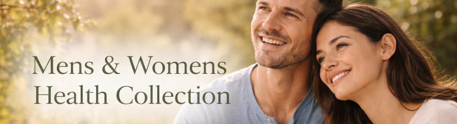 Men's & Women's Health Collection featuring high-quality health supplements for overall well-being and fitness