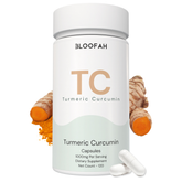 Bloofah TC Turmeric Capsules 1000mg | Curcuma longa Root with Black Pepper | 120 Capsules