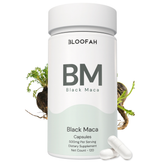 Bloofah BM Black Maca Capsules 500mg | Lepidium meyenii Root Extract | 120 Capsules