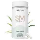 Bloofah SM Safed Musli Capsules 500mg | Chlorophytum borivilianum Root Extract | 120 Capsules