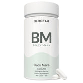 Bloofah BM – Black Maca Capsules 500mg | Energy & Vitality Support (120 Capsules)