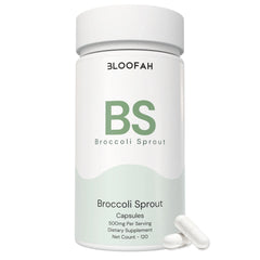 Bloofah BS – Broccoli Sprout Capsules 500mg | Cellular & Antioxidant Support (120 Capsules)