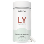 Bloofah LY Lycopene Supplement Capsules 500mg | Tomato Fruit 10:1 Concentrated Extract β Antioxidant Support (120 Capsules)
