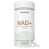 Bloofah NAD+ Capsules 1530mg | Nicotinamide Riboside with Resveratrol & 18-in-1 Herbal Blend | Cellular Energy & Healthy Aging Support (90 Vegan Capsules)