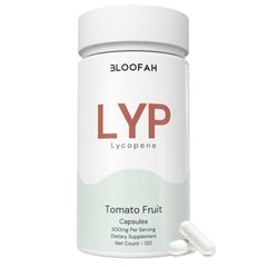 Bloofah LYP – Lycopene Capsules 500mg | Antioxidant Support from Tomato Fruit (120 Capsules)