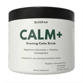 Bloofah Calm+ Evening Drink Mix | Magnesium Glycinate, L-Theanine & Ashwagandha | Night-Time Relaxation & Daily Balance | 30 Servings
