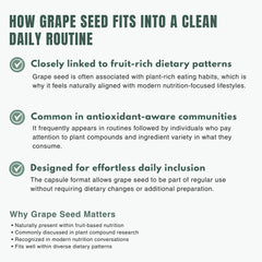 Bloofah GS – Grape Seed Capsules 500mg | Antioxidant & Skin Support (120 Capsules)
