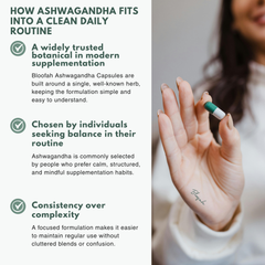 Bloofah AG Ashwagandha Capsules 500mg | Withania somnifera Root Extract | 120 Capsules