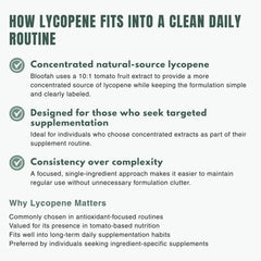 Bloofah LY Lycopene Supplement 500mg | Tomato Fruit Extract Capsules | Rich in Naturally Occuring Lycopene