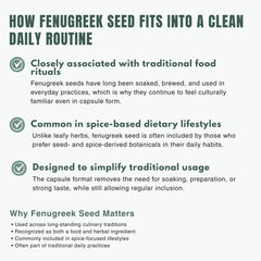 Bloofah FS – Fenugreek Seed Capsules 500mg | Metabolic & Digestive Support (120 Capsules)