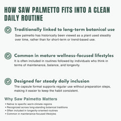 Bloofah SP – Saw Palmetto Capsules 500mg | Hair & Men’s Wellness Support (120 Capsules)