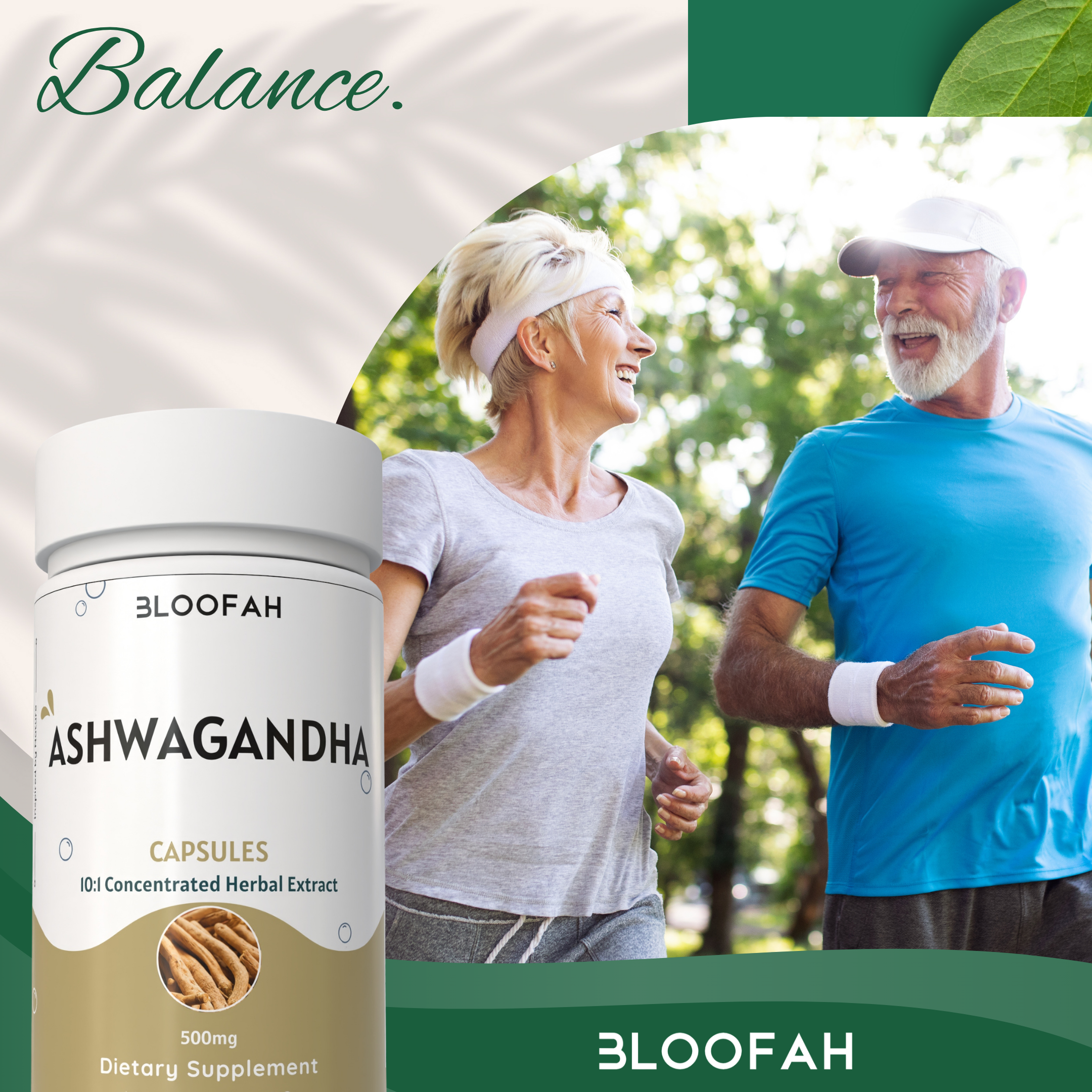 Bloofah Ashwagandha Capsules 500mg - (Withania somnifera) 10:1 Extract Powder, 100% Natural & Pure, Non-GMO, Gluten-Free, Extra Strength Herbal Suppleemnt for Men & Women Bloofah Ashwagandha Capsules 500mg - (Withania somnifera) 10:1 Extract Powder, 100% Natural & Pure, Non-GMO, Gluten-Free, Extra Strength Herbal Suppleemnt for Men & Women