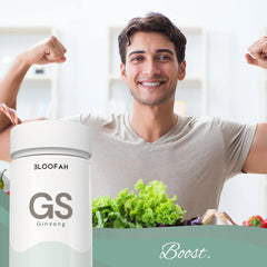 Bloofah GS – Ginseng Capsules 1000mg | Energy & Vitality Support (120 Capsules)