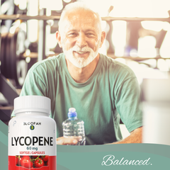 Bloofah Lycopene 60mg for Men | Natural Tomato Extract | Antioxidant, Heart & Immune Support (90 Vegan Capsules)
