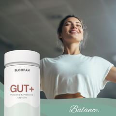 Bloofah Gut+ Women's Probiotic 50B CFU | 18 Strains + Prebiotic & Cranberry | 120 Capsules