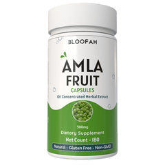 Bloofah Amla Fruit Extract Supplement - 100% Pure Herbal Capsules 500mg