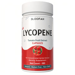 Bloofah Lycopene Tomato Fruit Extract Capsules 500mg | 10:1 Powder Per Serving 500mg | Rich in Natural Lycopene | Premium Herbal Supplement for Vitality & Wellness | Non-GMO, Gluten-Free