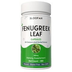Bloofah Fenugreek Leaf Extract Capsules 500mg | 100% Pure Fenugreek Leaf Powder (Trigonella foenum-graecum) for Overall Good Health | Extra Strength Eq. to 5000mg