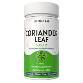 Bloofah Coriander Leaf Extract Capsules 500mg | Pure Coriander (Coriandrum sativum) Leaf Powder Extra Stength Eq. to 5000mg Per Serving | Rich Vitamin A & C | Natural Body Cleansing & Detox