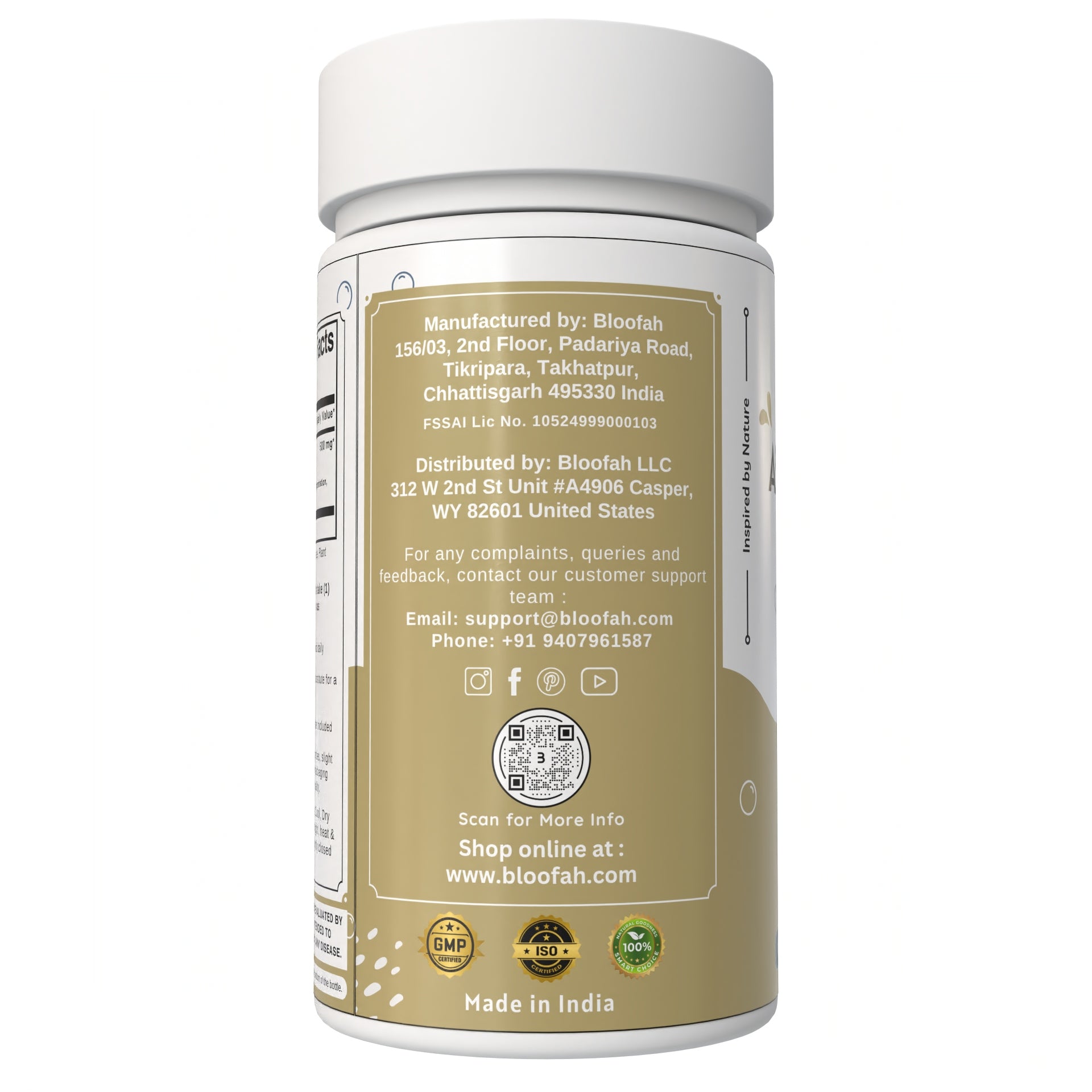 Bloofah Ashwagandha Capsules 500mg - (Withania somnifera) 10:1 Extract Powder, 100% Natural & Pure, Non-GMO, Gluten-Free, Extra Strength Herbal Suppleemnt for Men & Women Bloofah Ashwagandha Capsules 500mg - (Withania somnifera) 10:1 Extract Powder, 100% Natural & Pure, Non-GMO, Gluten-Free, Extra Strength Herbal Suppleemnt for Men & Women