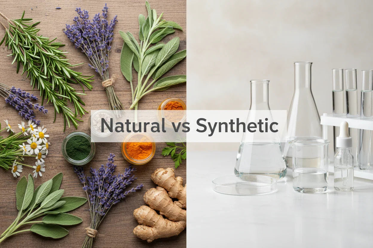 Natural herbs vs synthetic lab ingredients for herbal supplements
