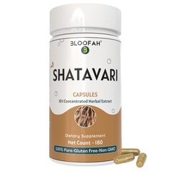 Bloofah Shatavari Root Capsules 500mg | 10:1 Extract Powder Eq. to 5000mg | Premium Herbal Supplement | Natural Asparagus racemosus for General Vitality | Non-GMO, Gluten-Free