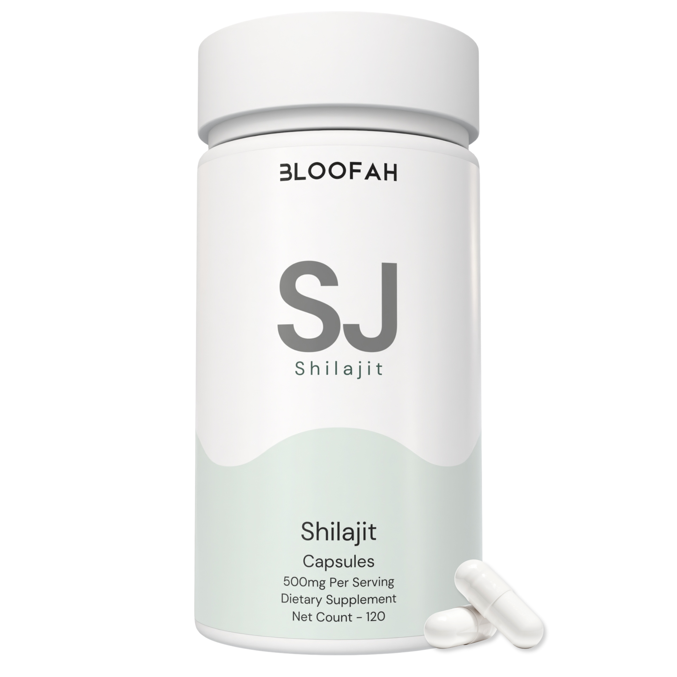 Bloofah SJ – Shilajit Capsules 500mg | Energy & Vitality Support (120 Capsules)