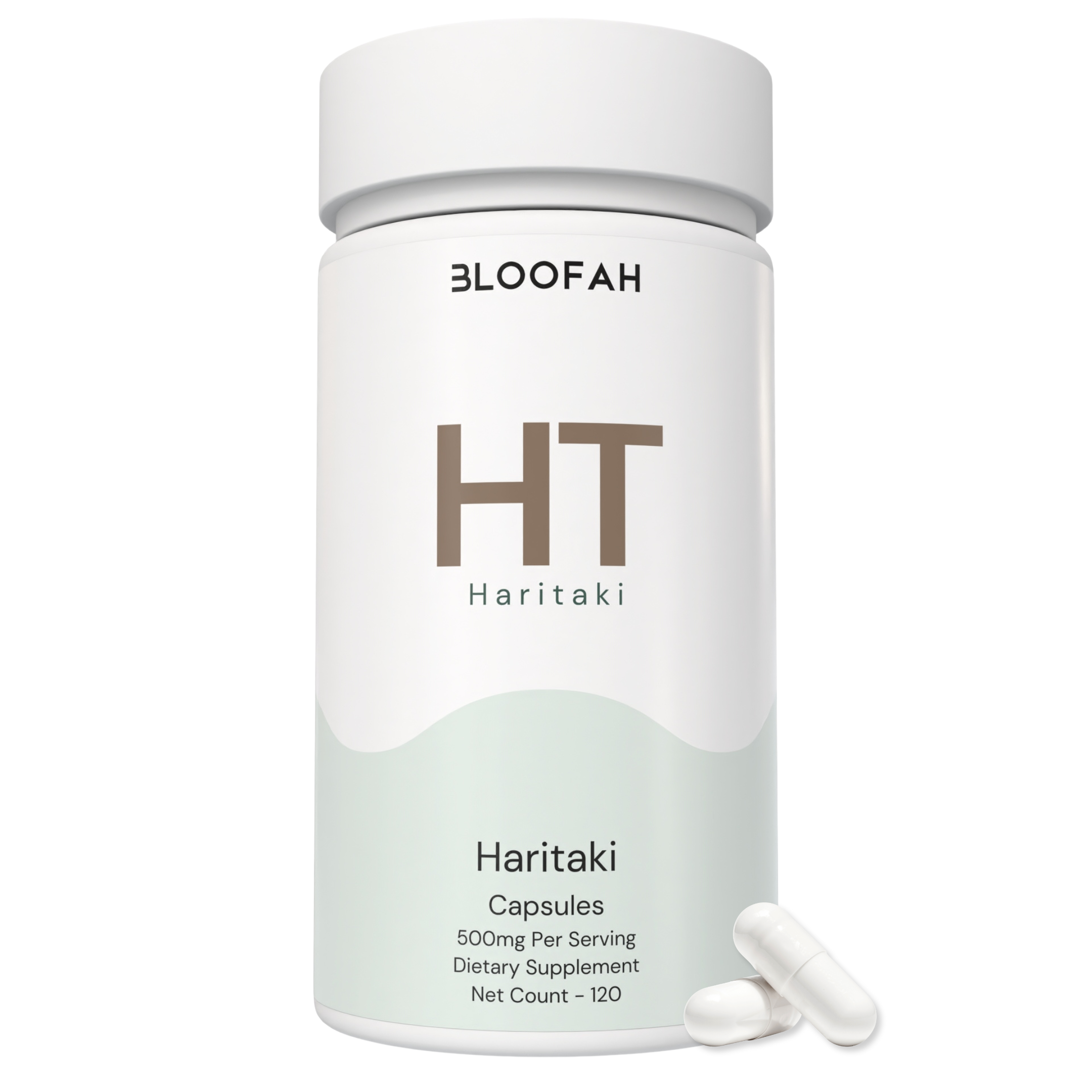 Bloofah HT – Haritaki Capsules 500mg | Digestive & Gut Balance Support (120 Capsules)