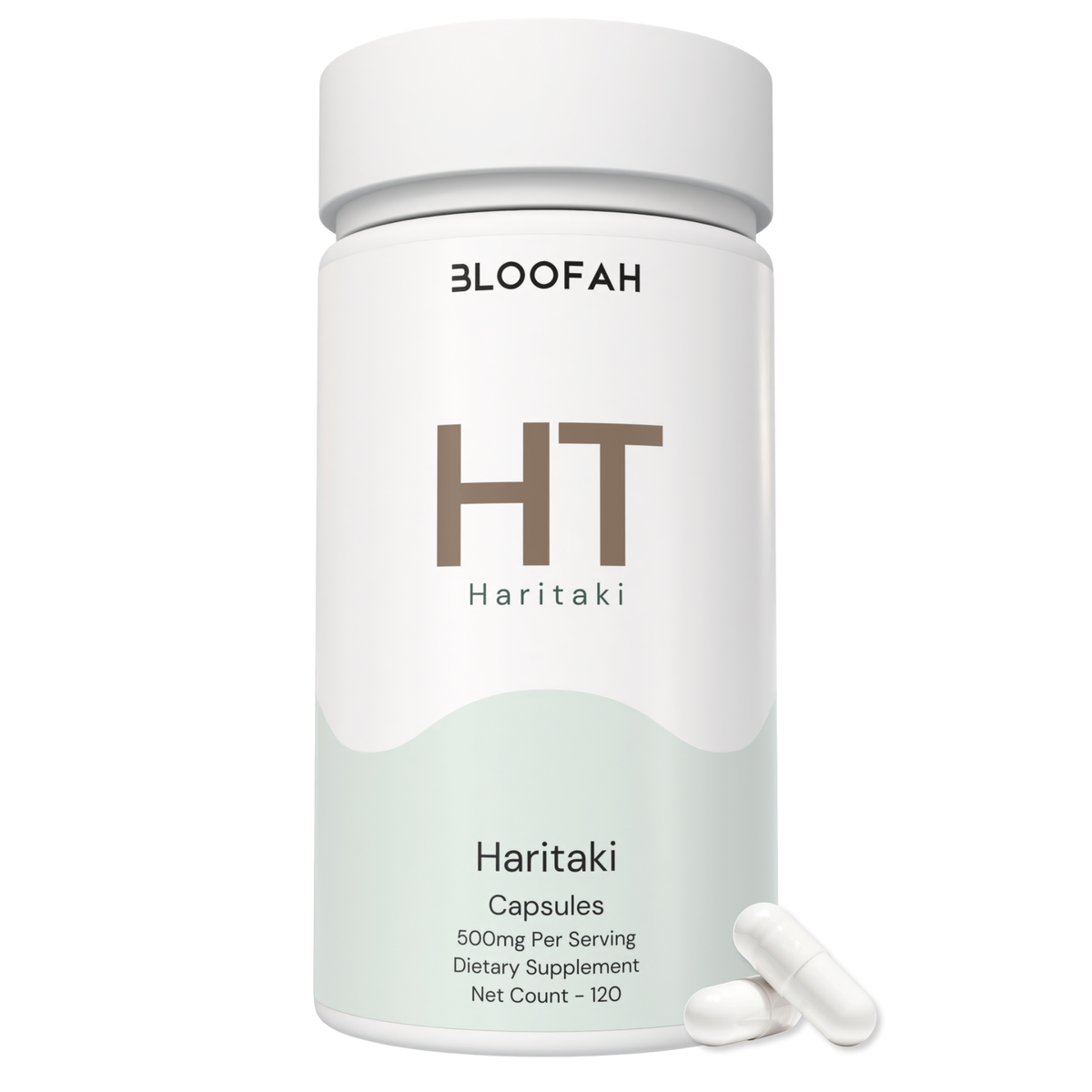 Bloofah HT – Haritaki Capsules 500mg | Digestive & Gut Balance Support (120 Capsules)