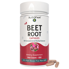 Bloofah Beet Root Extract Capsules 500mg | Premium Herbal Supplement, Non-GMO, Gluten-Free, Natural Beet Root Extract 10:1 Powder (Beta vulgaris) for Overall Health