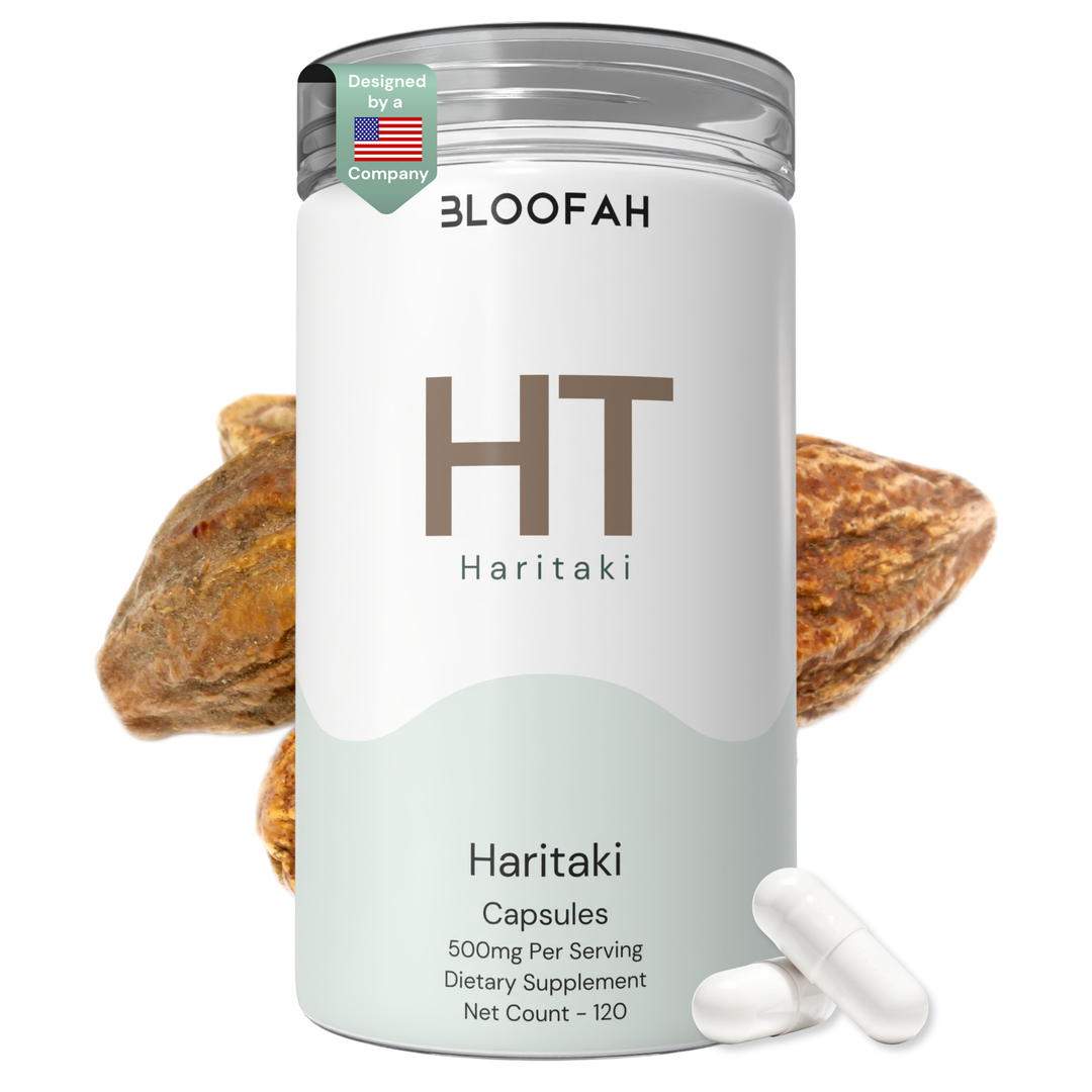 Bloofah HT Haritaki Capsules 500mg | Terminalia chebula Fruit Extract | 120 Capsules