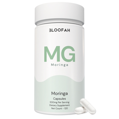 Bloofah MG – Moringa Capsules 500mg | Nutrition & Daily Vitality Support (120 Capsules)