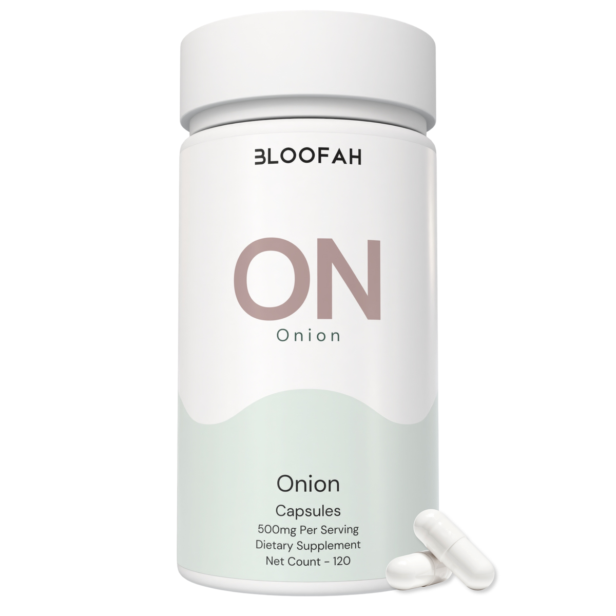 Bloofah ON – Onion Capsules 500mg | Antioxidant & Circulation Support (120 Capsules)