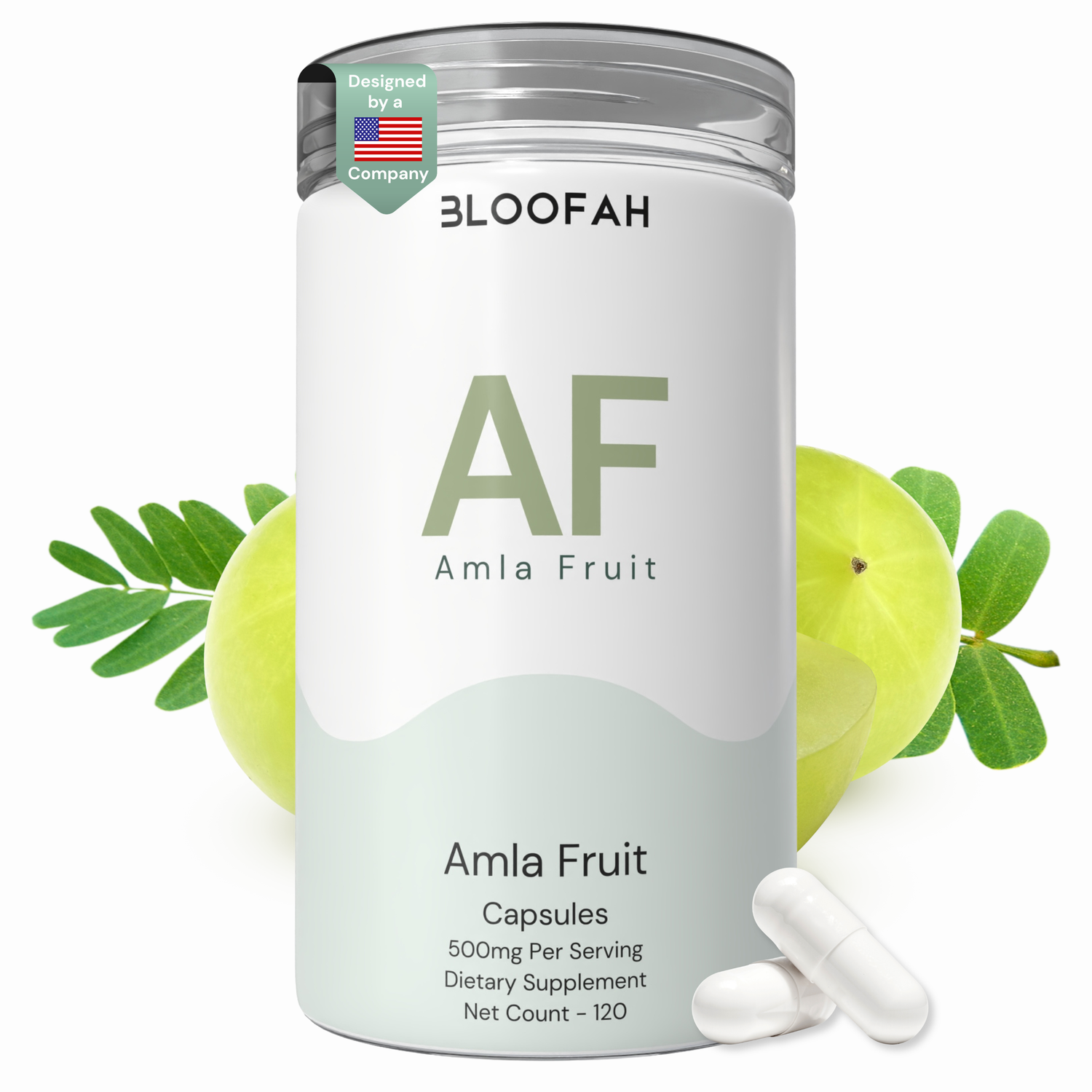 Bloofah AF Amla Capsules 500mg | Emblica officinalis (Indian Gooseberry) Extract | 120 Capsules