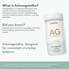 Bloofah AG – Ashwagandha Capsules 500mg | 120 Capsules
