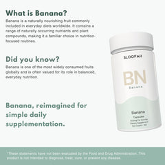 Bloofah BN Banana Capsules 500mg | Musa spp. Fruit Extract | 120 Capsules