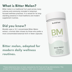 Bloofah BM – Bitter Melon Capsules 500mg | Metabolic & Balance Support (120 Capsules)