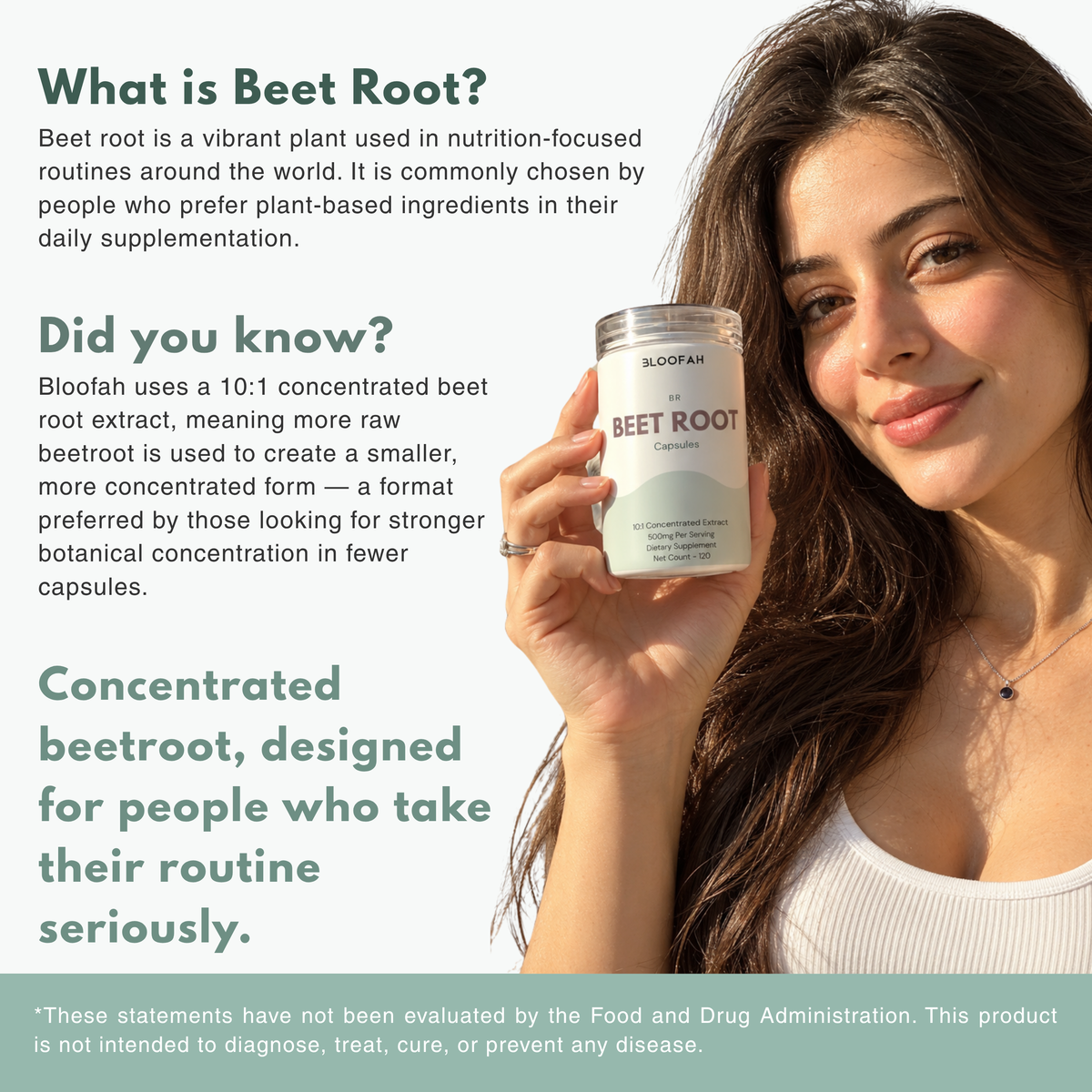 Bloofah BR Beetroot Capsules 500mg | Beta vulgaris Root Extract | 120 Capsules