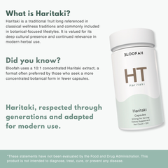 Bloofah HT – Haritaki Capsules 500mg | Digestive & Gut Balance Support (120 Capsules)