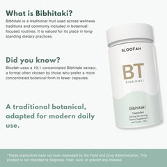 Bloofah BT – Bibhitaki Capsules 500mg | Digestion & Detox Support (120 Capsules)