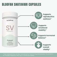 Bloofah SV – Shatavari Capsules 500mg | Balance & Vitality Support (120 Capsules)