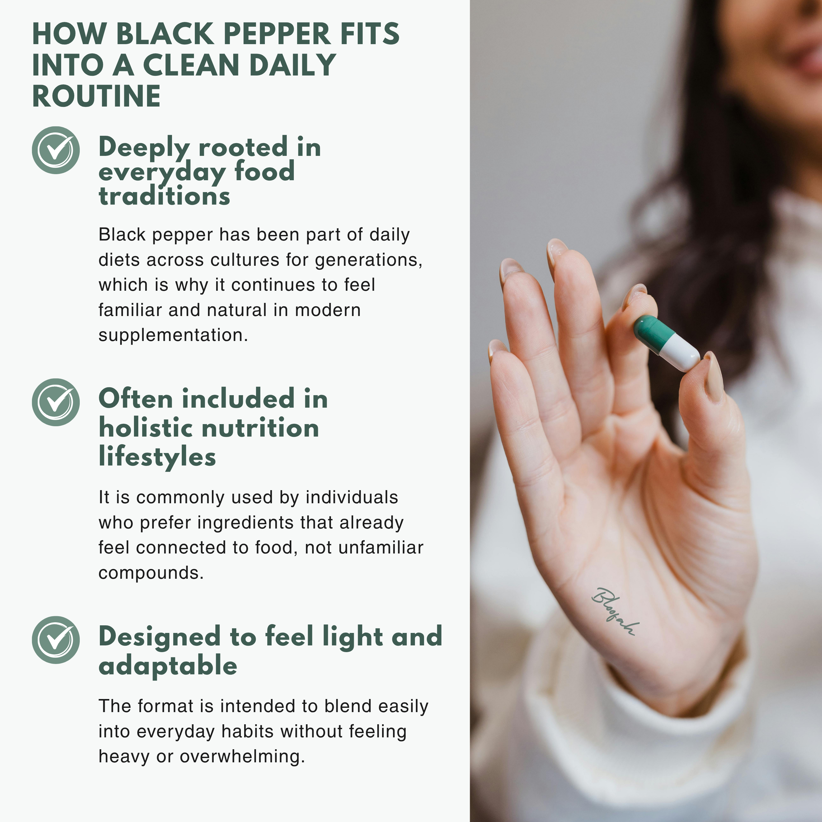 Bloofah BP – Black Pepper Capsules 500mg | Absorption & Digestion Support (120 Capsules)