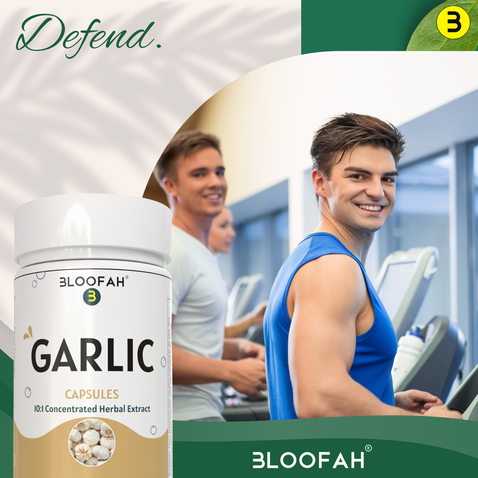 Bloofah Garlic Extract Capsules 500mg | 100% Pure Garlic (Allium sativum) Powder | Herbal Supplement for Health and Wellness | Natural, Gluten Free, Non-GMO Formula 5000mg Per Serving