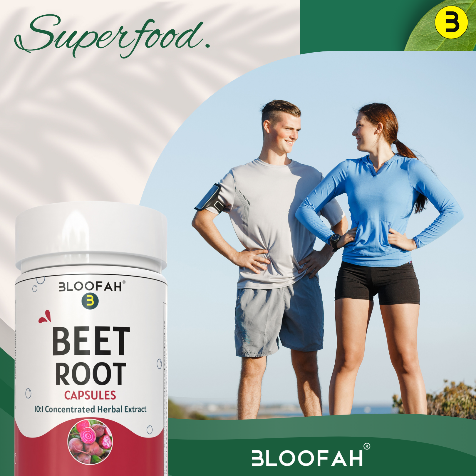 Bloofah Beet Root Extract Capsules 500mg | Premium Herbal Supplement, Non-GMO, Gluten-Free, Natural Beet Root Extract 10:1 Powder (Beta vulgaris) for Overall Health