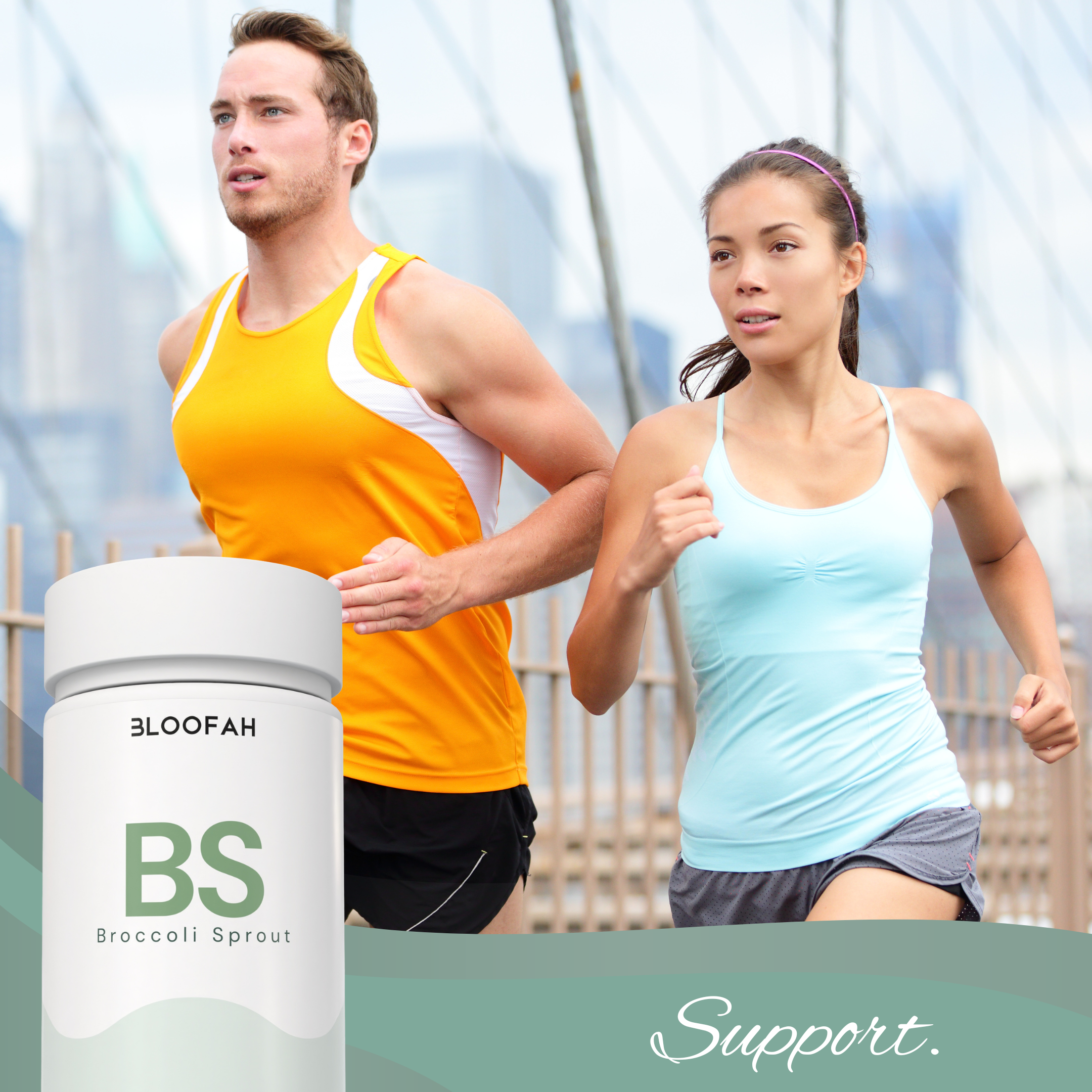 Bloofah BS – Broccoli Sprout Capsules 500mg | Cellular & Antioxidant Support (120 Capsules)