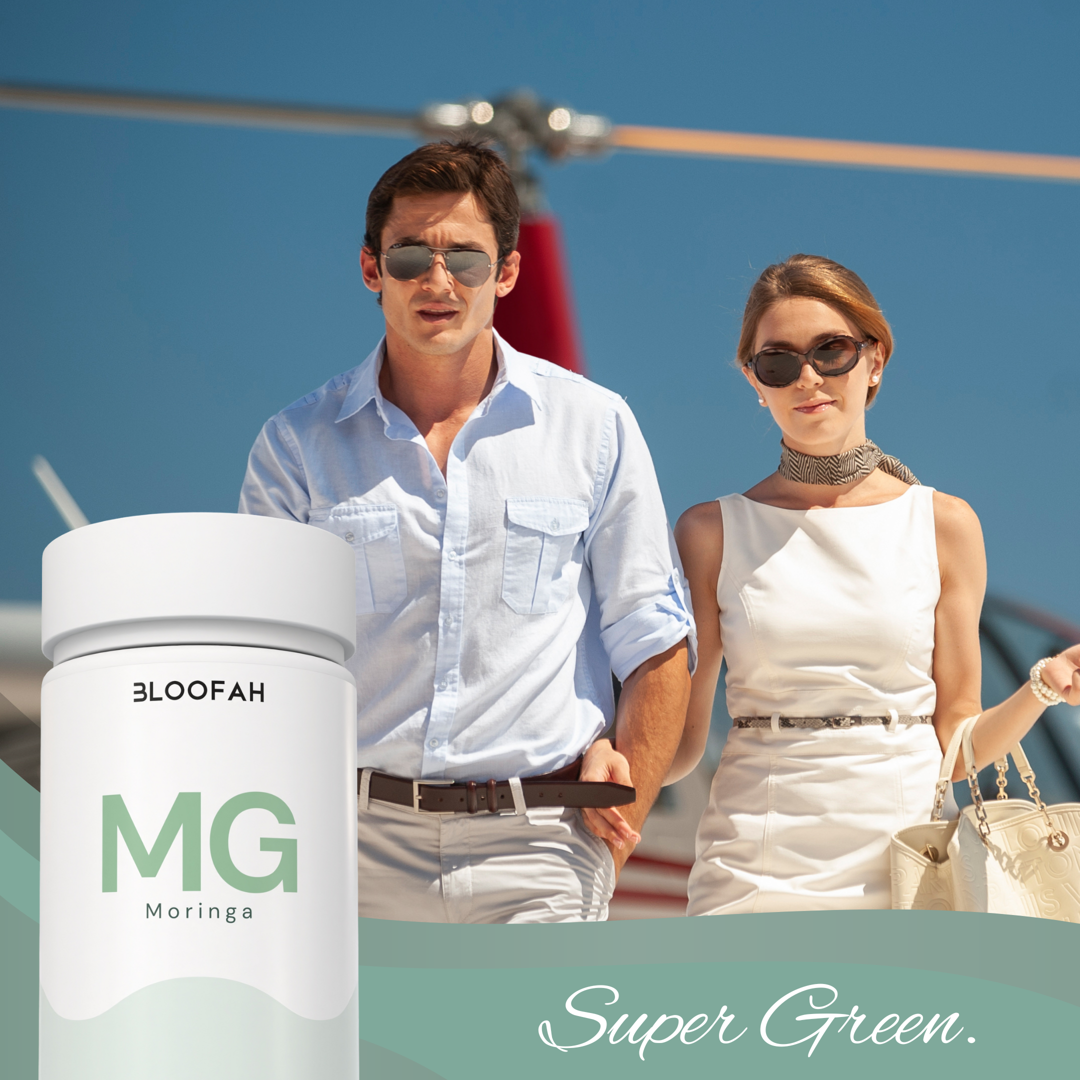 Bloofah MG – Moringa Capsules 500mg | Nutrition & Daily Vitality Support (120 Capsules)