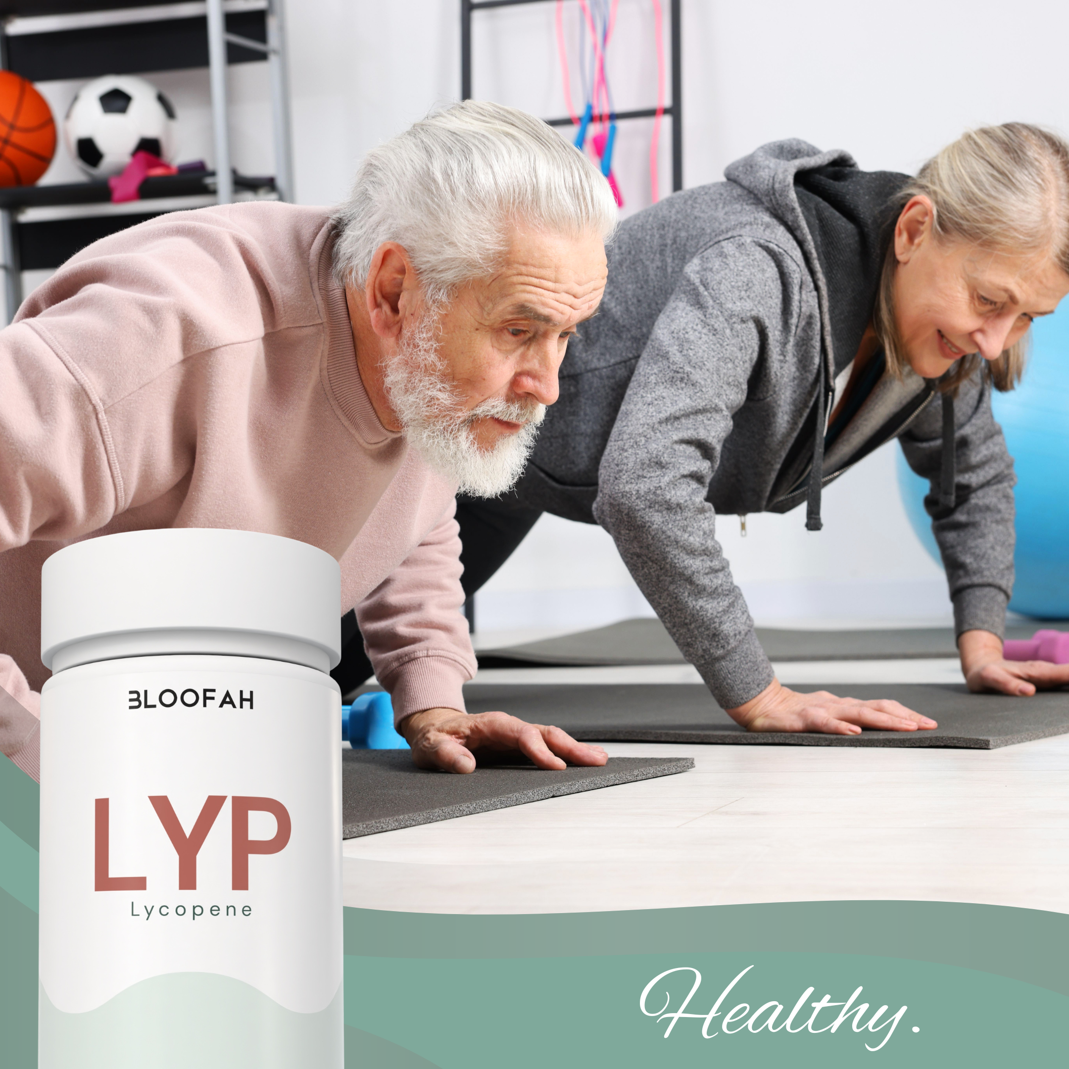 Bloofah LYP – Lycopene Capsules 500mg | Antioxidant Support from Tomato Fruit (120 Capsules)