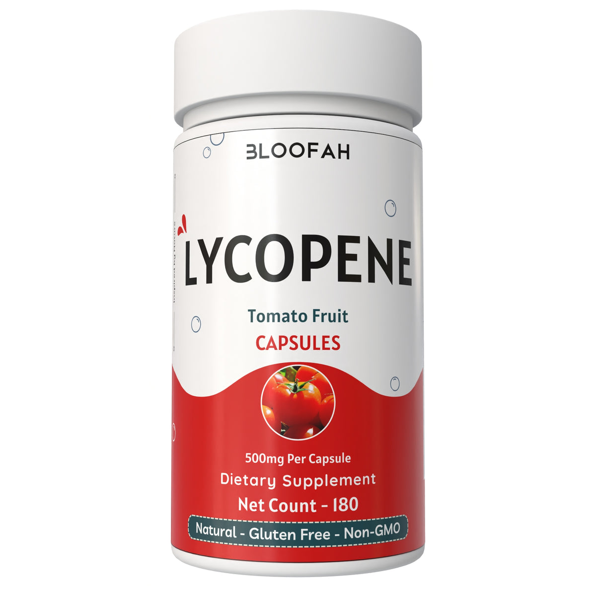 Bloofah Tomato Fruit Powder Capsules 500mg | Rich in Natural Lycopene | Natural Carotenoid Supplement For Health And Wellness Support | Non-GMO, Gluten-Free